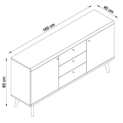 Scandi Möbel Set für Wohnzimmer - Cablos (fünfteilig)