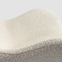 Schaukelsessel in Weiß Lammfell Optik - Lysandro