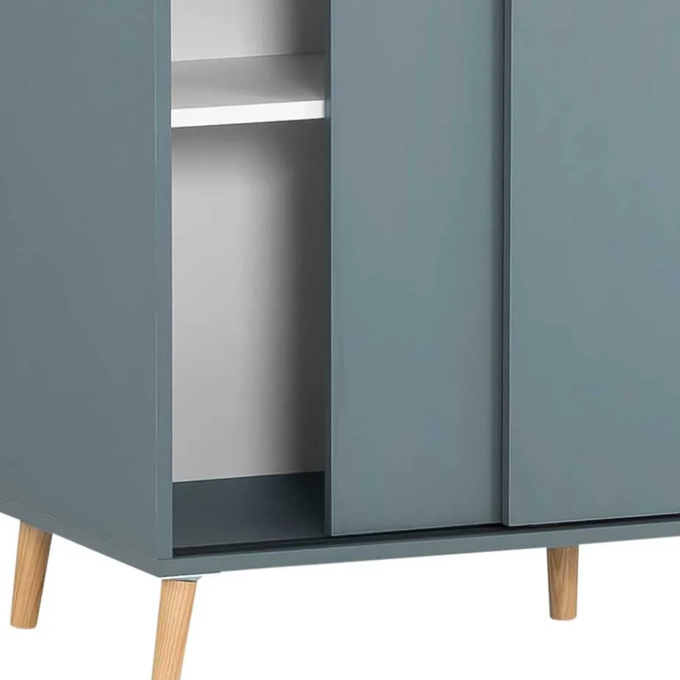 Schiebetüren Büroschrank in Petrol - Baiamare