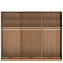 Schiebetürschrank in Weiß Glas - Crucav