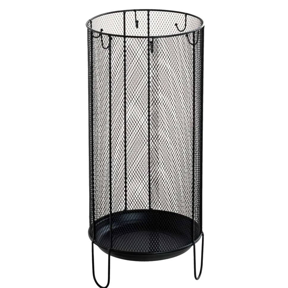 Schirmständer aus Metall in Schwarz - Nurez