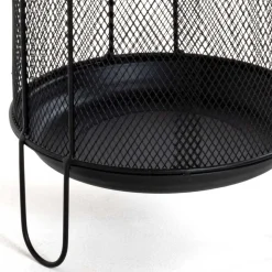 Schirmständer aus Metall in Schwarz - Nurez