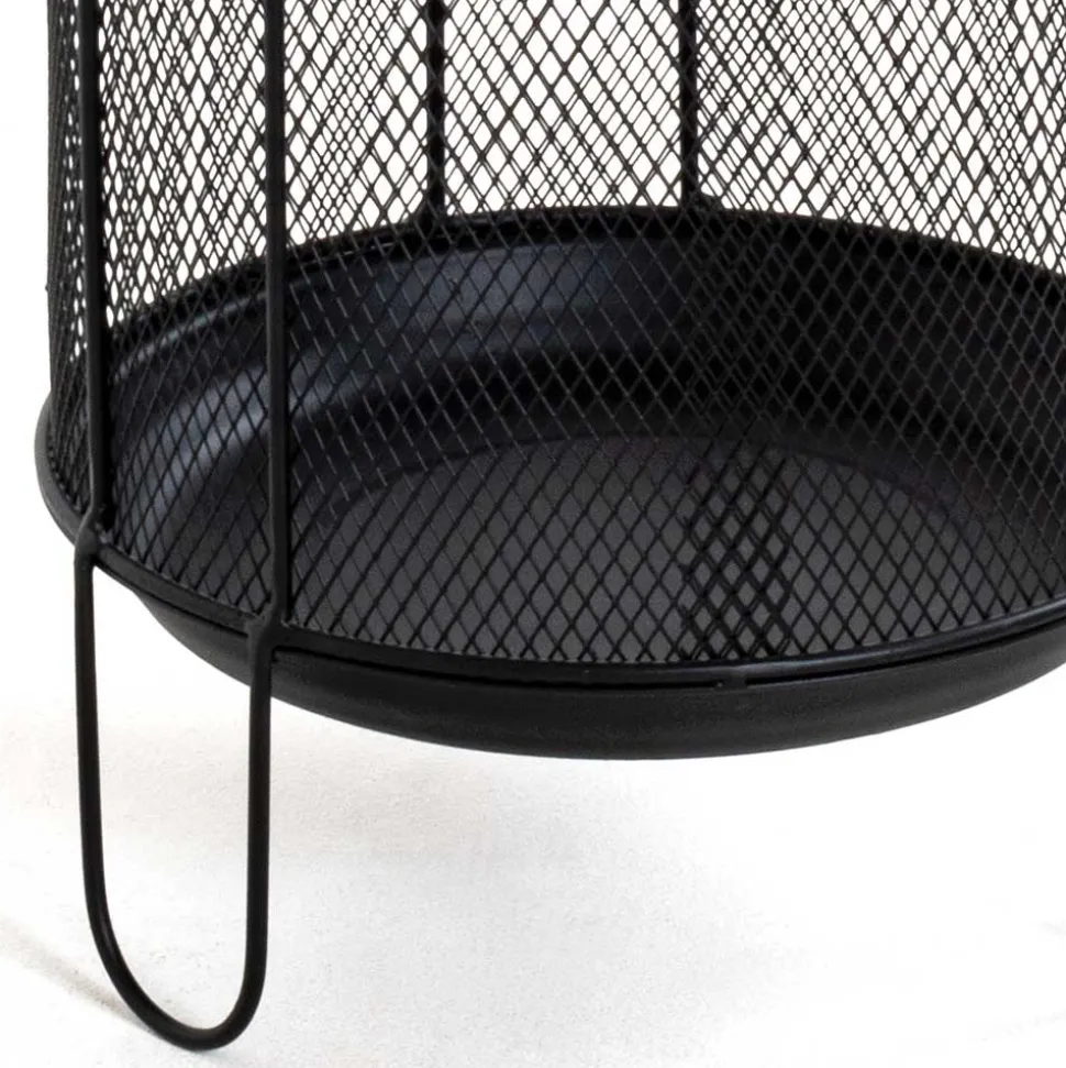 Schirmständer aus Metall in Schwarz - Nurez