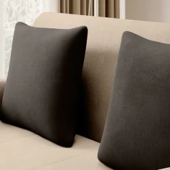 Schlafcouch in Beige und Dunkelbraun - Calming