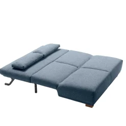 Schlafsofa in Blau mit Eiche - Sojette