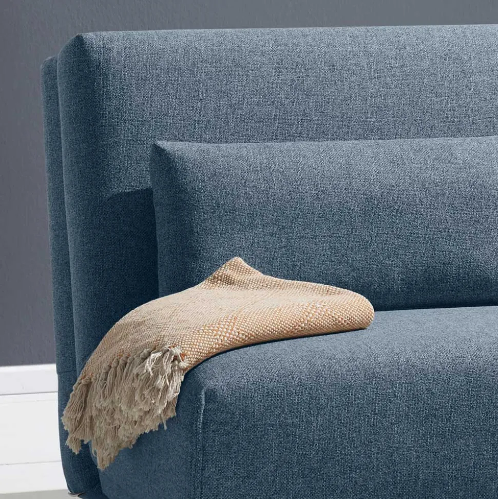 Schlafsofa in Blau mit Eiche - Sojette