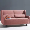 Schlafsofa in Rosa Flachgewebe - Mangado