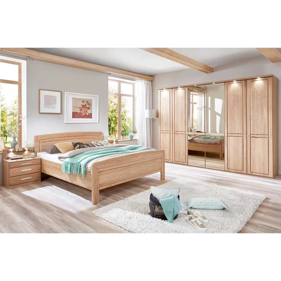 Schlafzimmer in Eiche - Sendician (vierteilig)