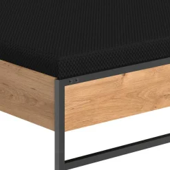 Schlafzimmer in Plankeneiche & Schwarzgrau - Bram (vierteilig)