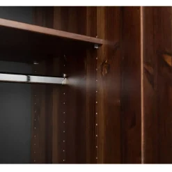 Schlafzimmer Kleiderschrank in Dunkelbraun - Nauizia