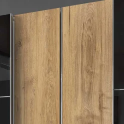 Schlafzimmer Kleiderschrank in Dunkelgrau Glas - Hectos