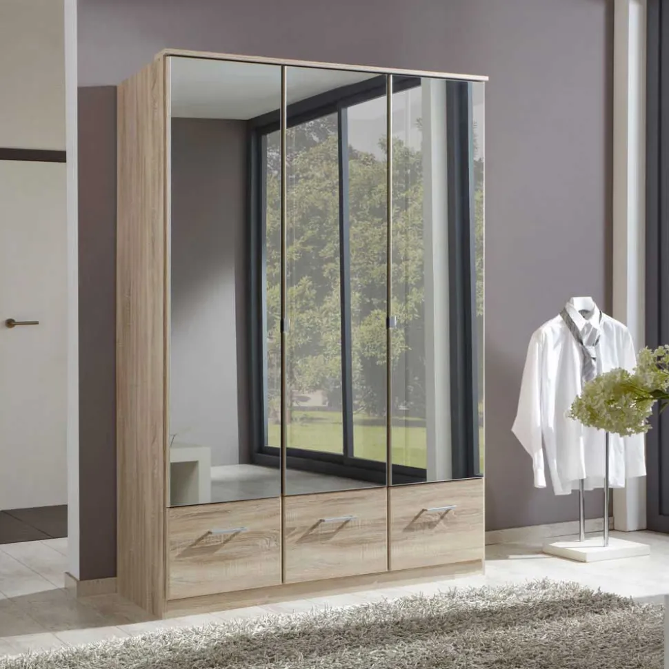 Schlafzimmer Kleiderschrank Rommino in Eiche Sägerau