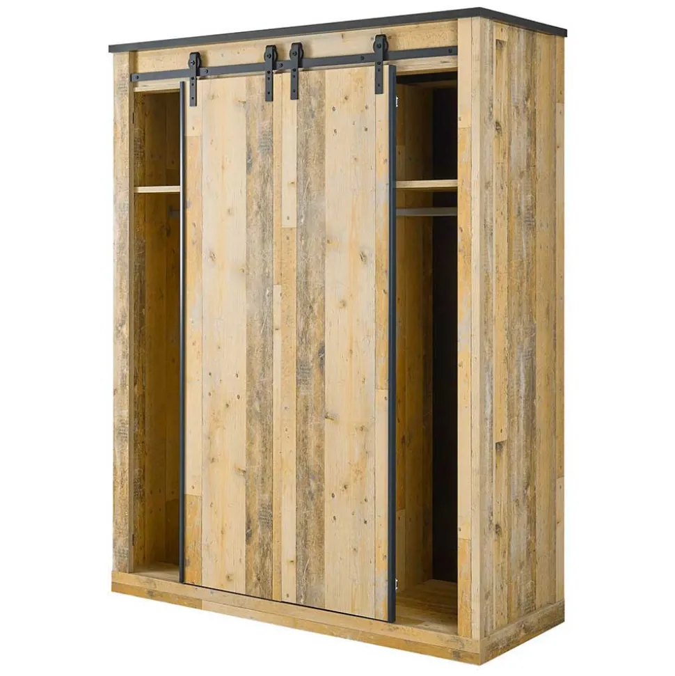 Schlafzimmer mit 140x200 Bett - Naiavio I (vierteilig)