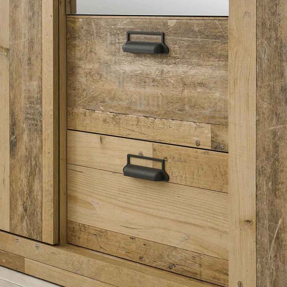 Schlafzimmer mit 140x200 Bett - Naiavio I (vierteilig)