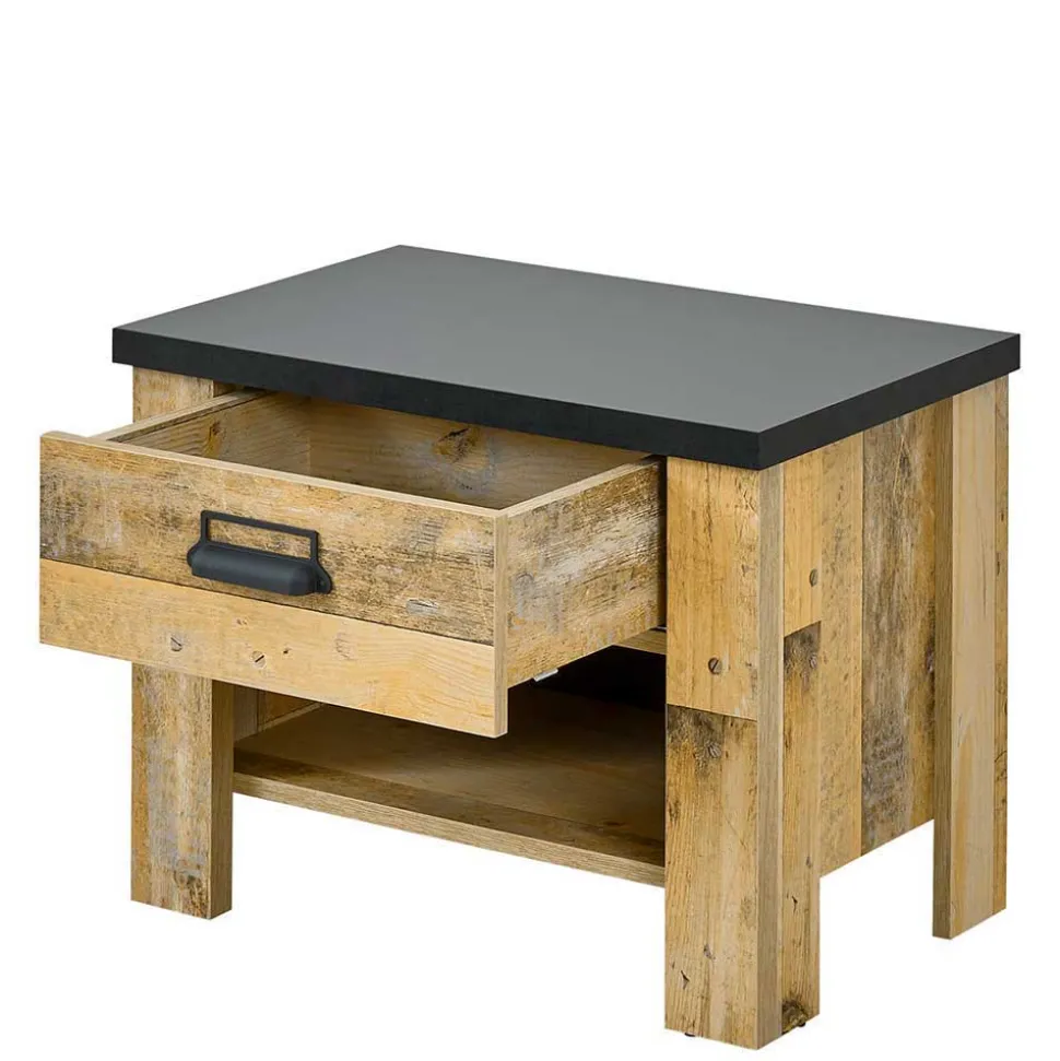 Schlafzimmer mit 140x200 Bett - Naiavio I (vierteilig)