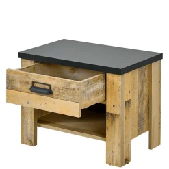 Schlafzimmer mit 140x200 Bett Set - Naiavio (fünfteilig)