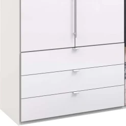 Schlafzimmer Schrank mit Falttüren in Weiß - Dolienca