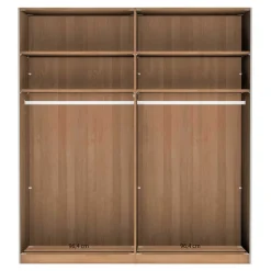 Schlafzimmer Schwebetürenschrank 2-türig - Emdsiva