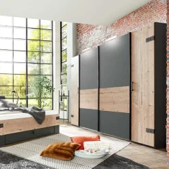 Schlafzimmer Set im Industrial Stil - Ardila (vierteilig)