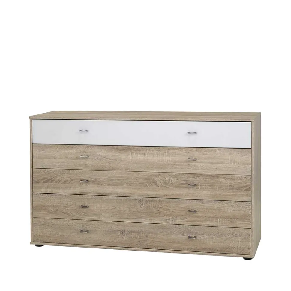 Schlafzimmer Sideboard Segradon in Eiche Sägerau Weiß