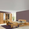 Schlafzimmer Tandrea aus Erle teilmassiv (vierteilig)