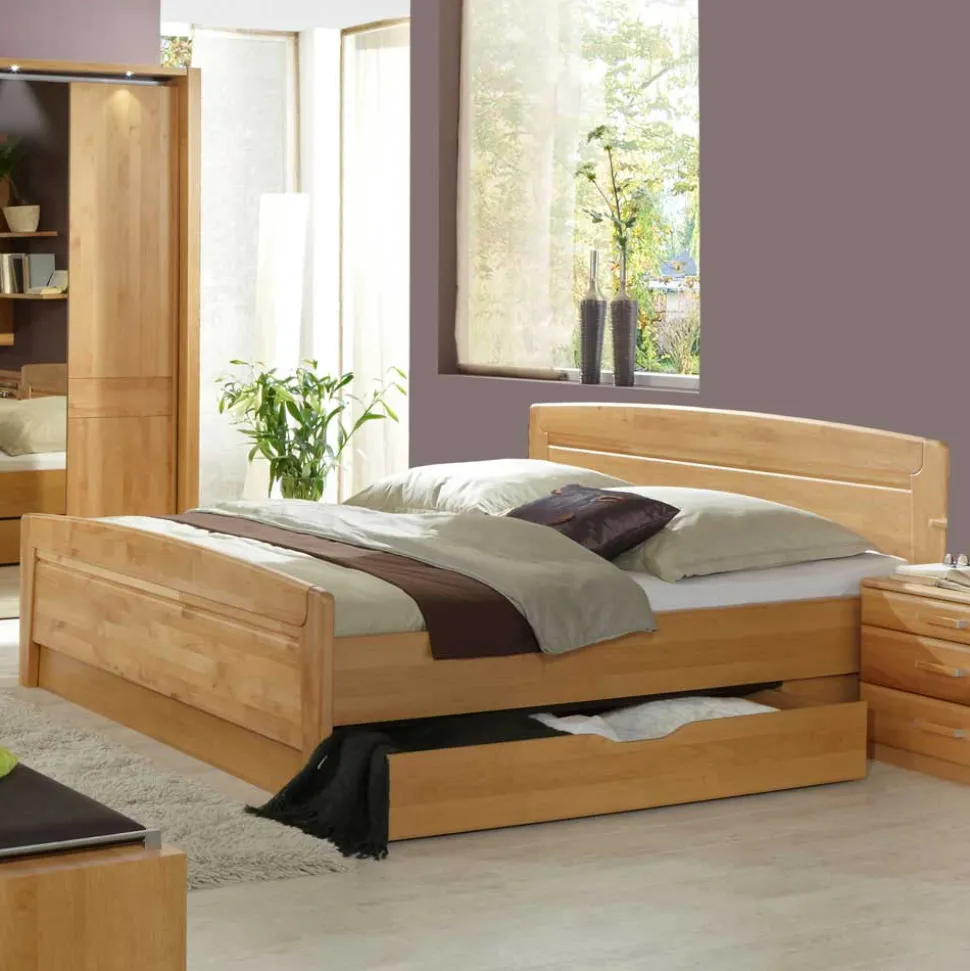 Schlafzimmer Tandrea aus Erle teilmassiv (vierteilig)