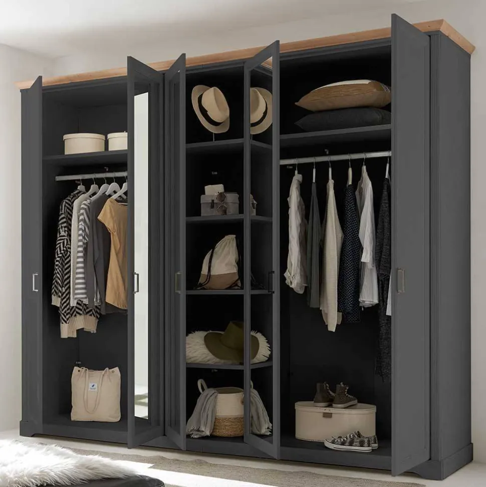 Schlafzimmereinrichtung Möbelset - Zenuvra (fünfteilig)