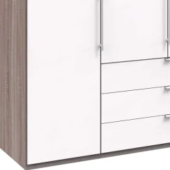 Schlafzimmerkleiderschrank foliert in Weiß - Tivierto I