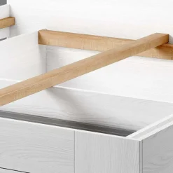 Schlafzimmermöbel in Weiß Esche Dekor - Pruducia (vierteilig)