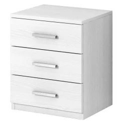 Schlafzimmermöbel in Weiß Esche Dekor - Pruducia (vierteilig)