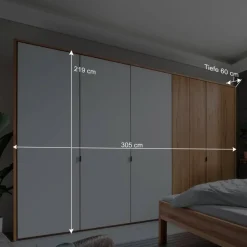 Schlafzimmermöbel Komplettset - Izmaldon (vierteilig)