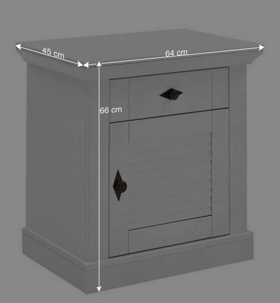 Schlafzimmermöbel Landhaus Set - Mira (vierteilig)