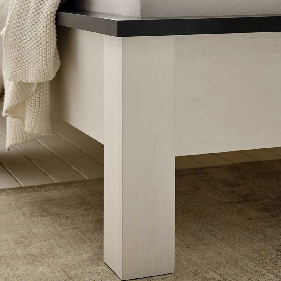 Schlafzimmermöbel Set mit 90x200 Bett - Tramos (vierteilig)