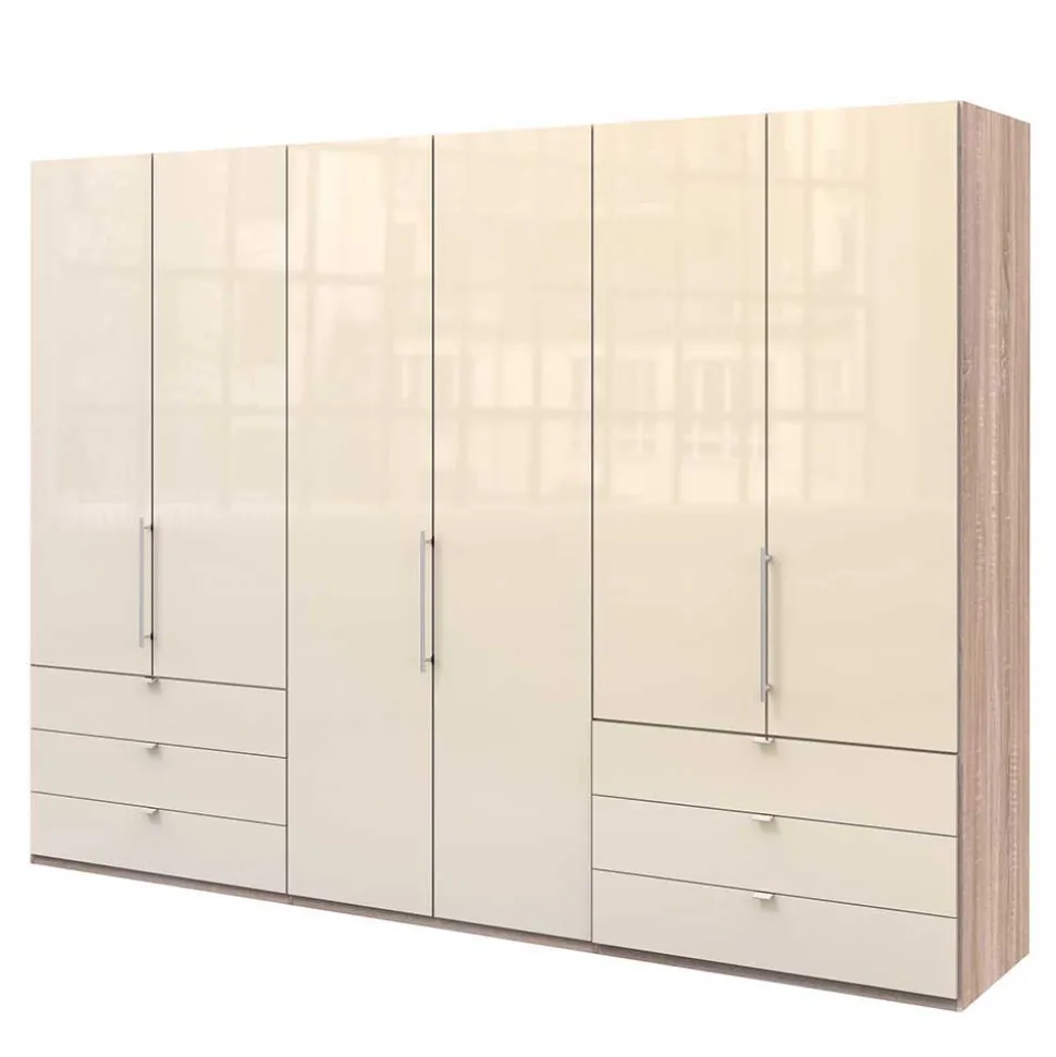 Schlafzimmermöbel Set mit LED Licht - Rativian (vierteilig)