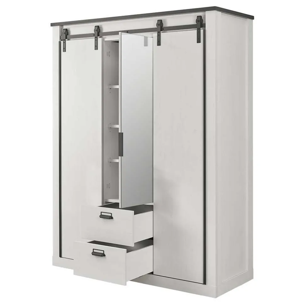 Schlafzimmer-Möbel-Set mit Bett 140x200 - Tramos (fünfteilig)