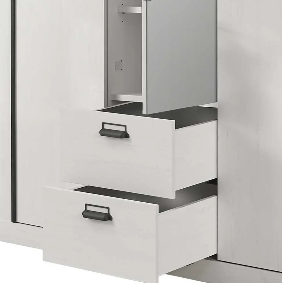 Schlafzimmer-Möbel-Set mit Bett 140x200 - Tramos (fünfteilig)