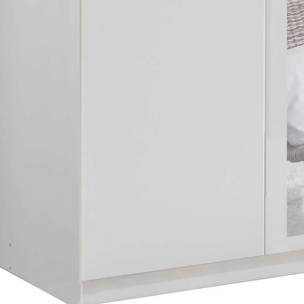 Schlafzimmerschrank in Weiß foliert - Jodolio