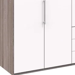Schlafzimmerschrank 2m mit 3 Schubladen - Tivierto