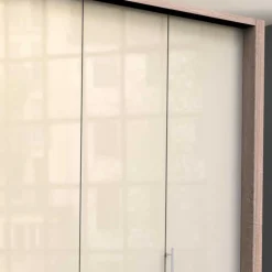 Schlafzimmerschrank mit 2 Falttüren und 4 Schubkästen - Rativian