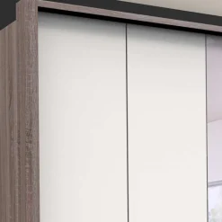 Schlafzimmerschrank mit Metallgriffen - Tivierto I