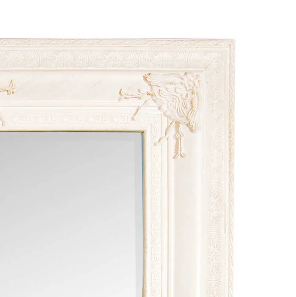 Schlafzimmerspiegel Viradio in Weiß