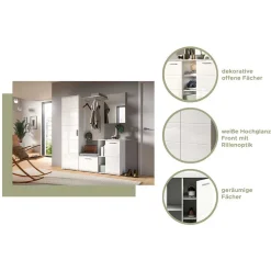 Schlichtes Garderobenpaneel in modernem Design - Rugova