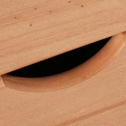 Schmale Kiefernholz Kommode mit sechs Schubladen - Calpano