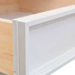 Schmale Landhaus Vitrine aus Kiefernholz - Bordona