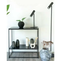 Schmale Stehlampe in Schwarz - Barnet