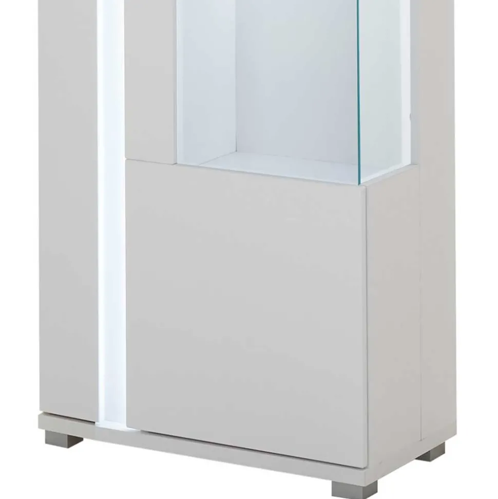 Schmaler Vitrinenschrank mit LED Beleuchtung - Tirol