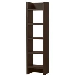 Schmales Regal in Dunkelbraun - Belpasso
