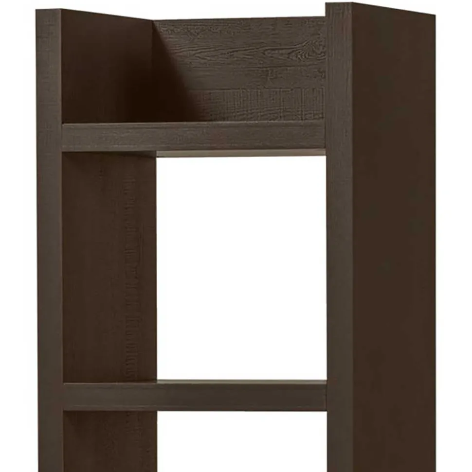 Schmales Regal in Dunkelbraun - Belpasso