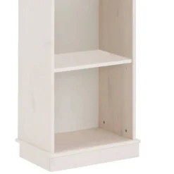 Schmales Regal in Weiß und Honigfarben - Zentra