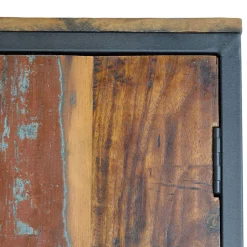 Schrank aus Recyclingholz mit Lackresten - Miriam